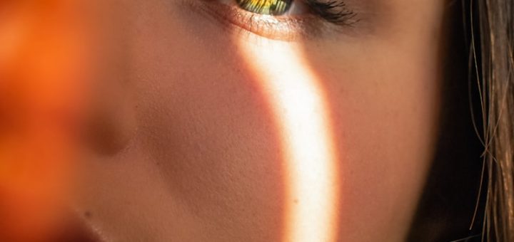 portrait of woman face